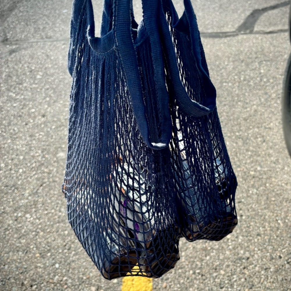 Navy::French Market Tote Bag